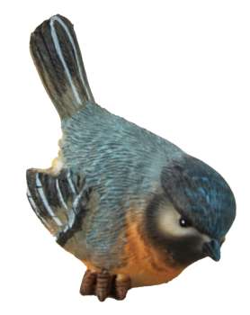 Preview: Bezauberndes 4er Set Rotkehlchen - Höhe ca. 5 cm